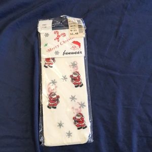 Vintage Funwear Sheer Santa Knee-Highs NWT